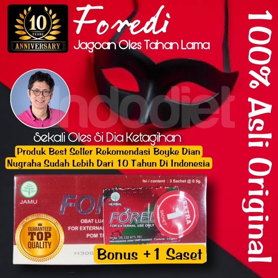 Obat Herbal Pria FOREDI Boyke Obat Kuat Tahan Lama Perkasa (100% ASLI) Bandung Gosend Gojek COD FORE