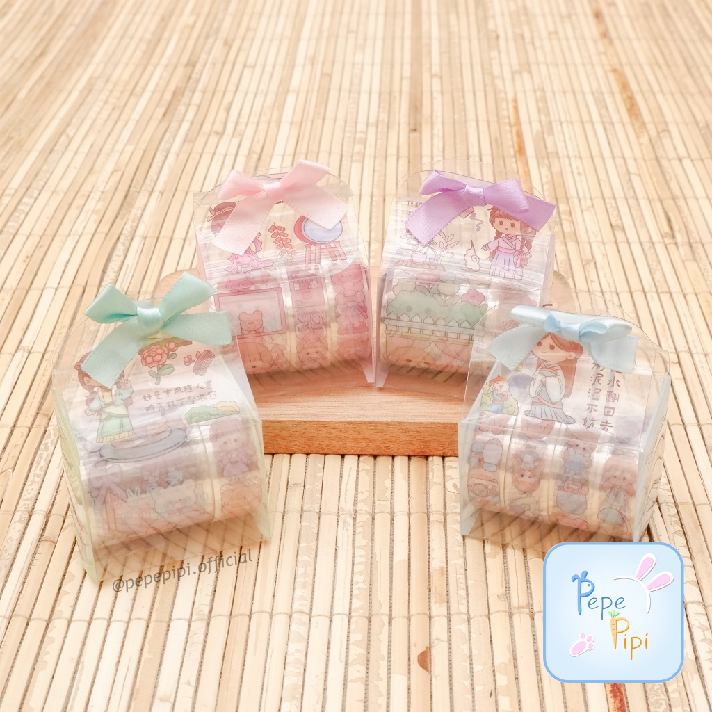 

Lem Washi Tape Set Mika Kecil SZ-15 Washitape Roll Mini Journaling Jurnal Cute Pattern Decorative