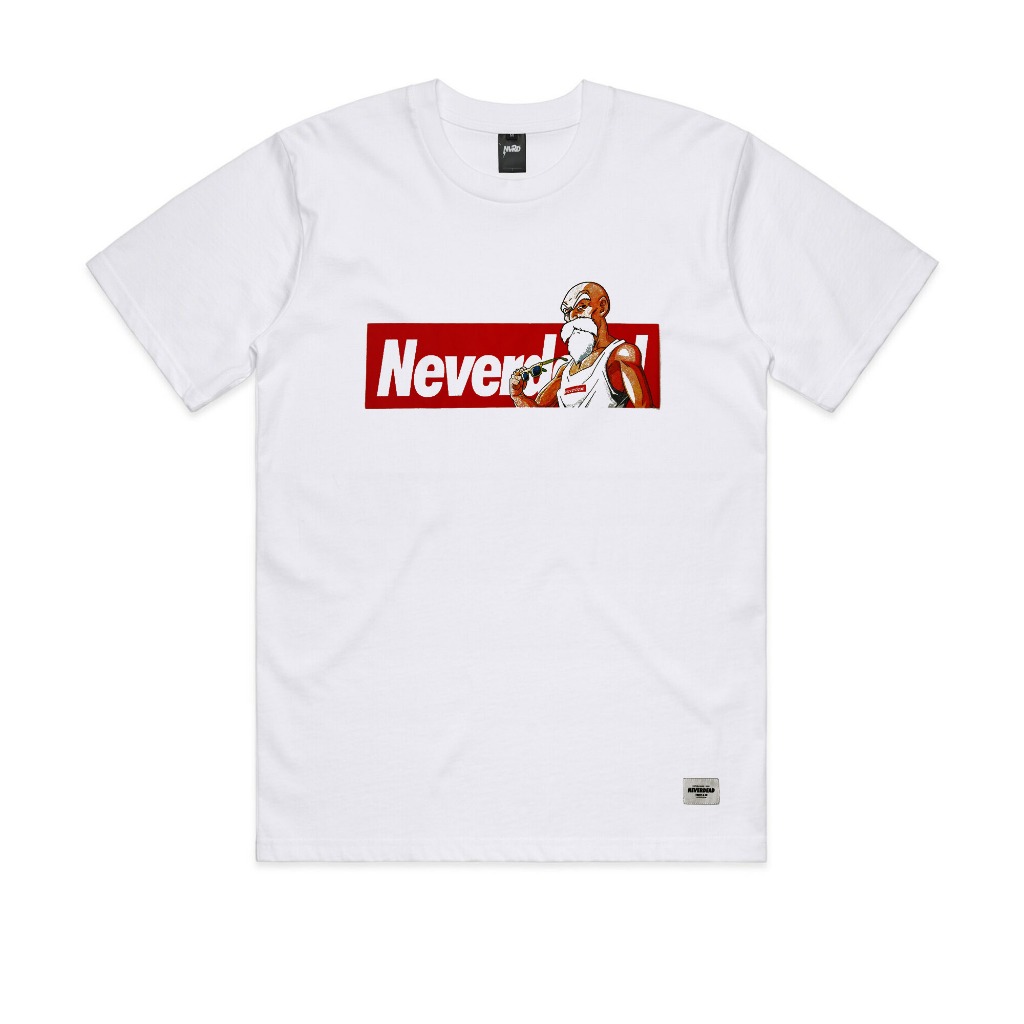 TSHIRT / KAOS NEVERDEAD ROSHI WHITE