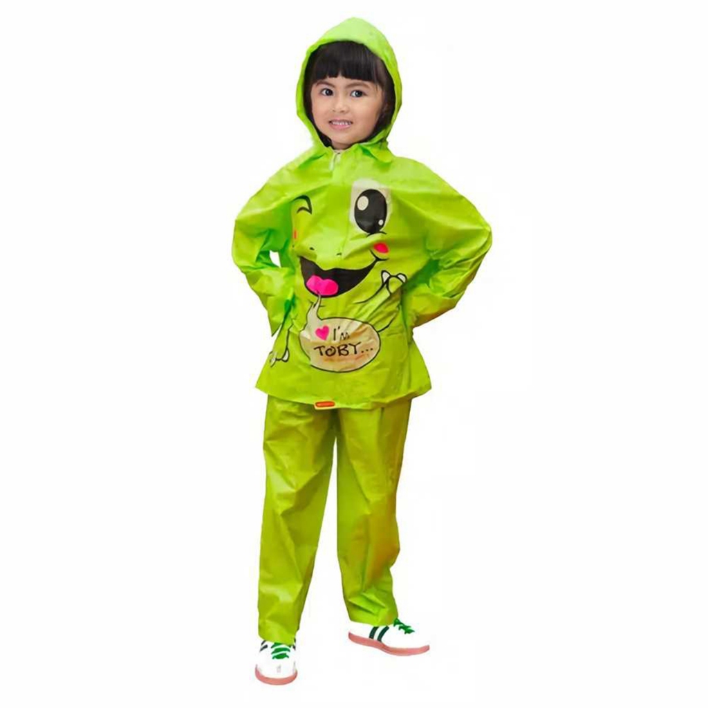 Jas Hujan Anak 4-7 Tahun Setelan Jaket Celana Laki laki & Perempuan