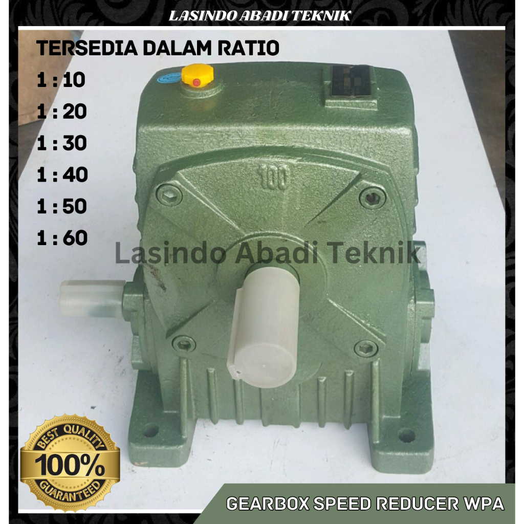 speed reducer gearbox wpa 200 rasio 1:10 - 1:60 wpa200