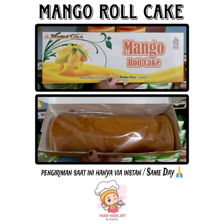 

Mango Roll Cake / Kue Bolu Gulung Mangga / Mango Roll Cake Double Cola