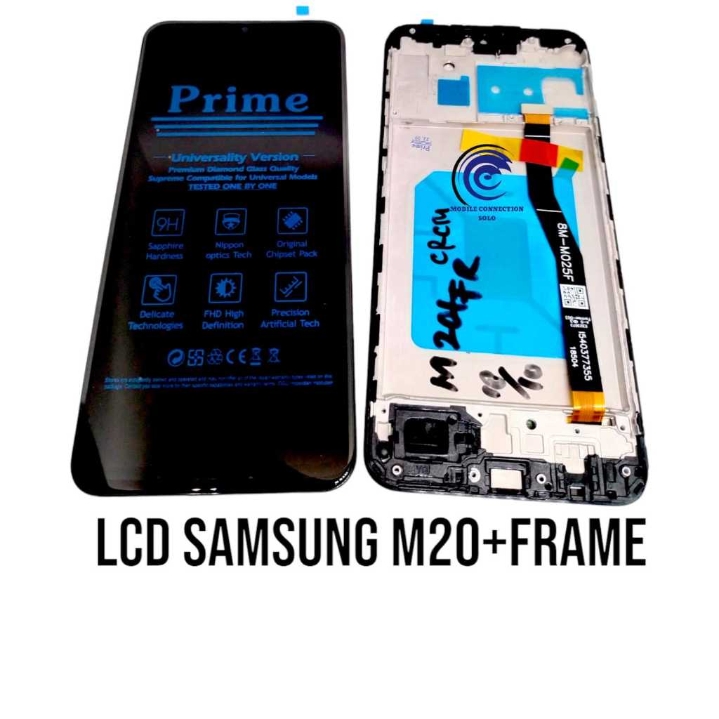 LCD SAMSUNG M205 M205F M20+FRAME  ORIGINAL KONTRAS PLUS FRAME