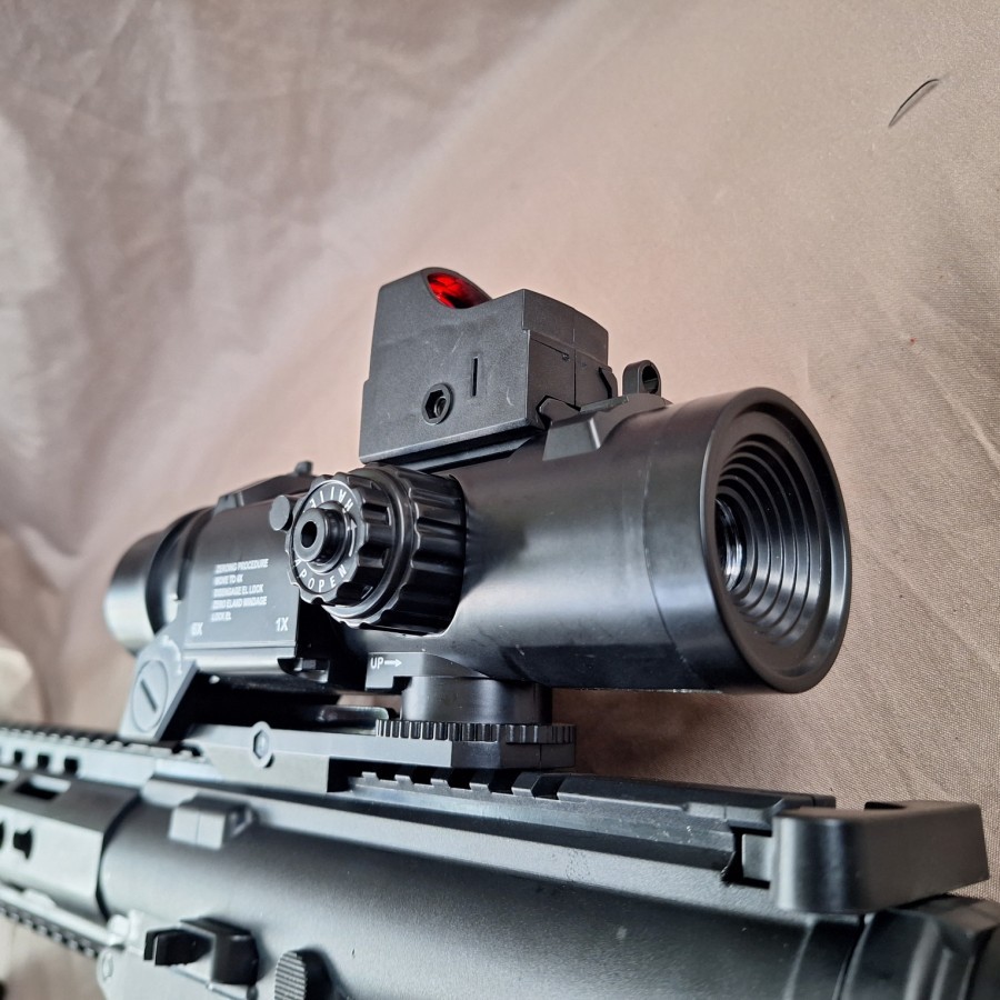 Scope Elcan Spectre Dr4X Dummy Zoom - Scope Holographic Elcan 4X Zoom Scope Keren