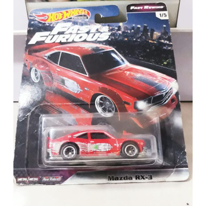 Hotwheels Premium Mazda RX3 Card tidak mulus