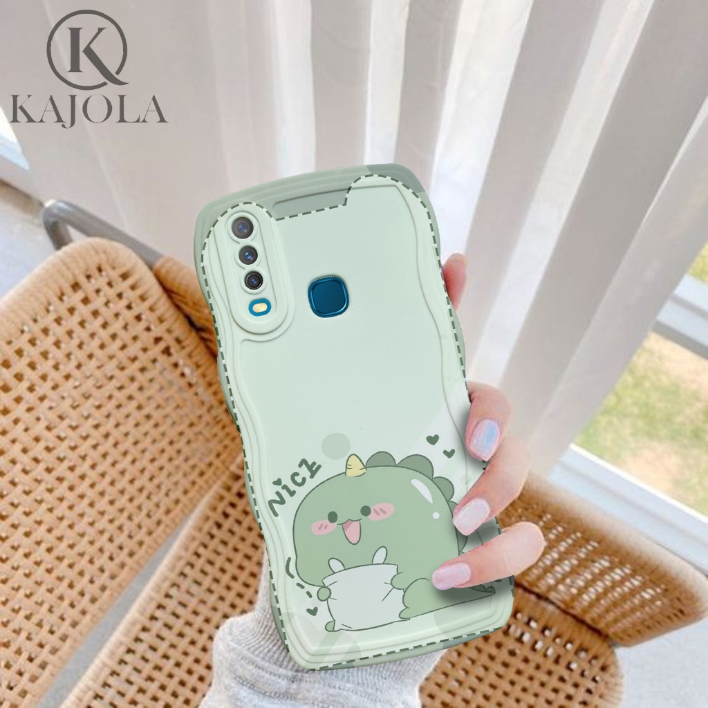 Case Gelombang VIVO Y17 Motif Aesthetic Bahan Softcase silicon Lentur - Skin / Casing Handpone - Ces
