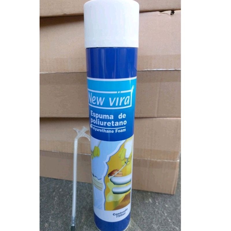 PU FOAM/Busa Poliuretan Lem / Busa Poliuretan Lem Sealant 750 ml 750ml/LEM BOTOL SERBAGUNA/VIRA Poly