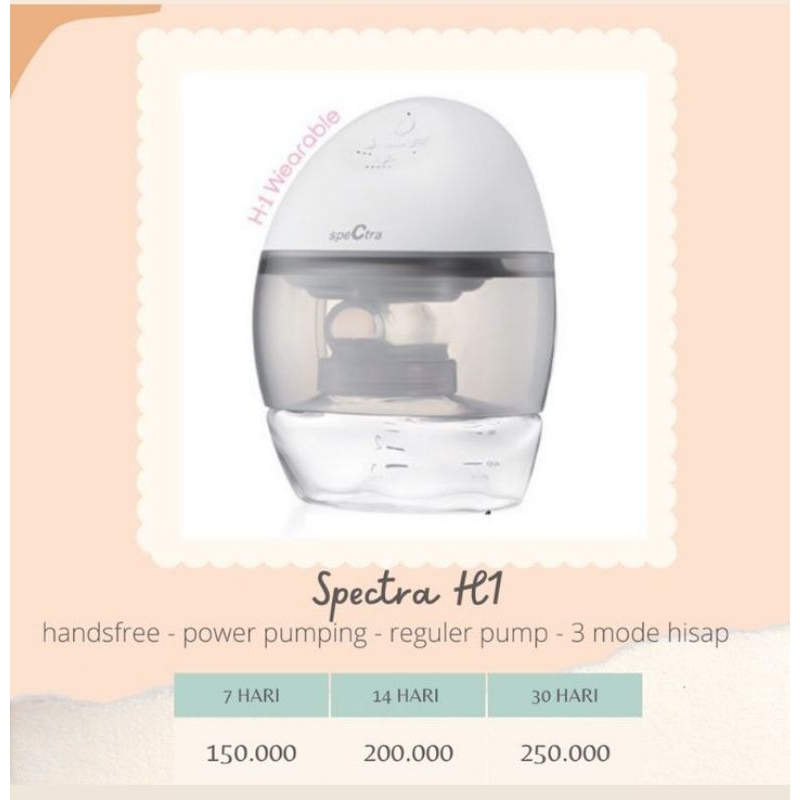 Sewa Pompa Asi Spectra H1