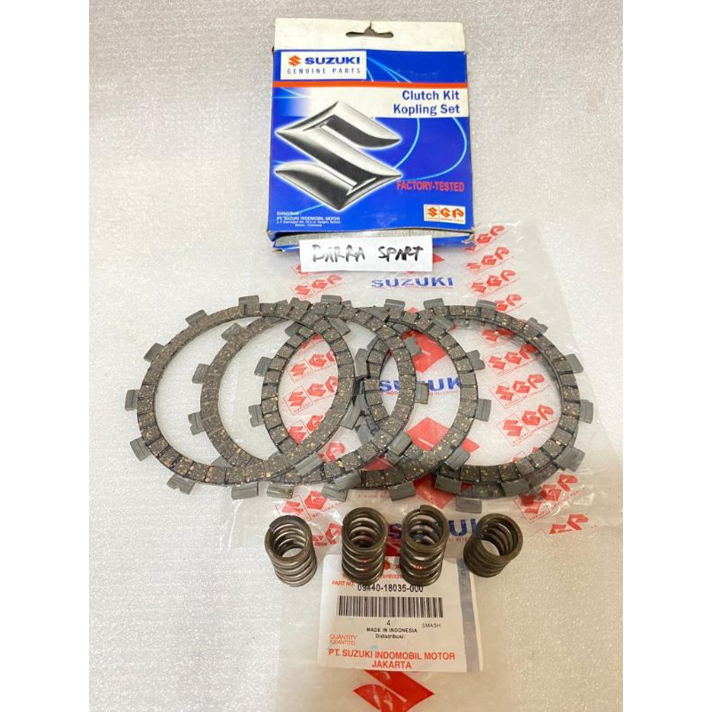 PLAT KOPLING KAMPAS KOPLING+PER KOPLING SUZUKI SMASH SHOGUN 125 ORI SGP