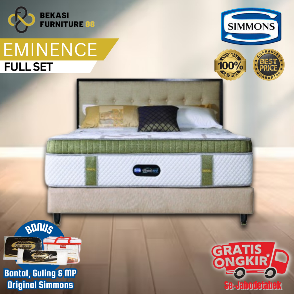 FULL SET Kasur SIMMONS Spring bed "BeautyRest Series" Eminence