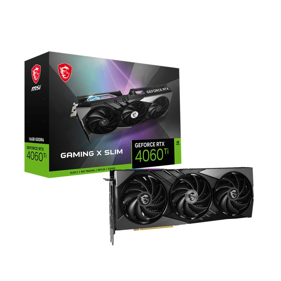 MSI RTX 4060Ti GAMING X SLIM 16G RESMI 16GB GDDR6