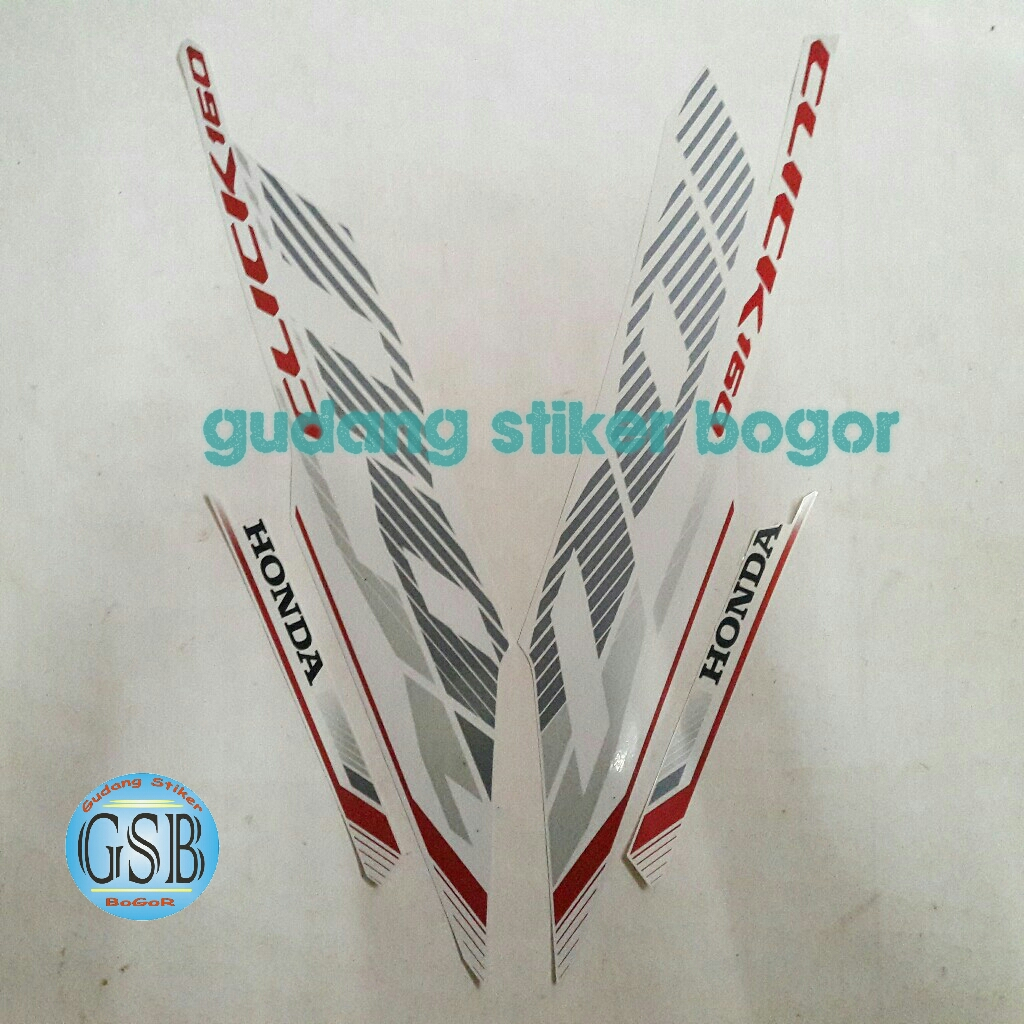 STIKER STRIPING MOTOR VARIO CLICK 160 2023 PUTIH
