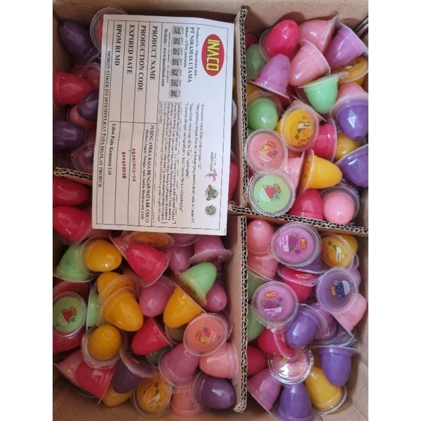 

Ay00! Inaco Puding Curah Aneka Rasa Isi 60Pcs Exp 2026