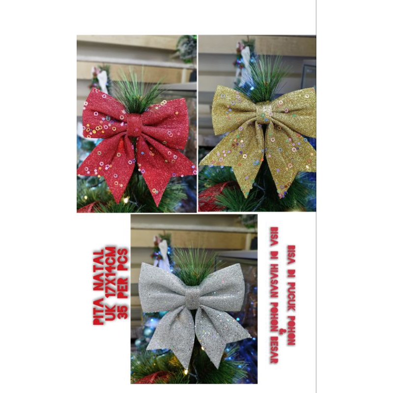 Pernak pernik Natal Pita Natal