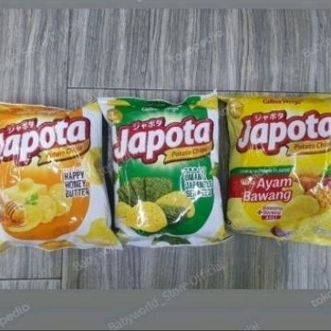 

Japota potato chips snack rasa AYAM BAWANG / SEAWEED / HONEY BUTTER 68gr