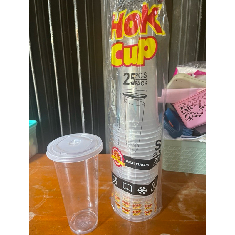 cup 22 oz hok mixue slim tinggi es teh jumbo