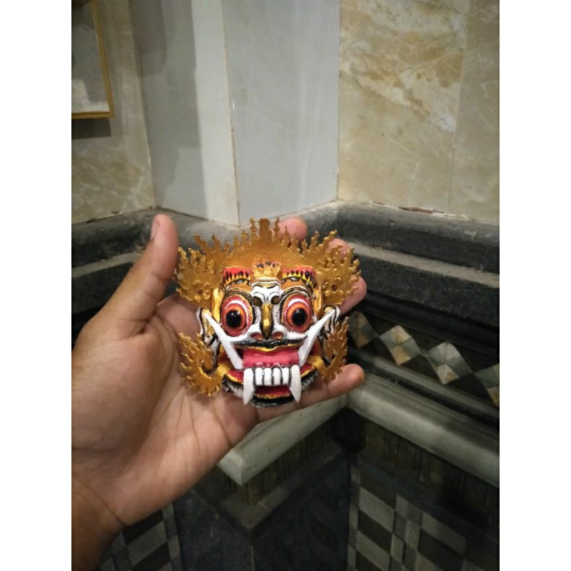 Tapel/topeng Rangda Mini Putih, Leak Bali