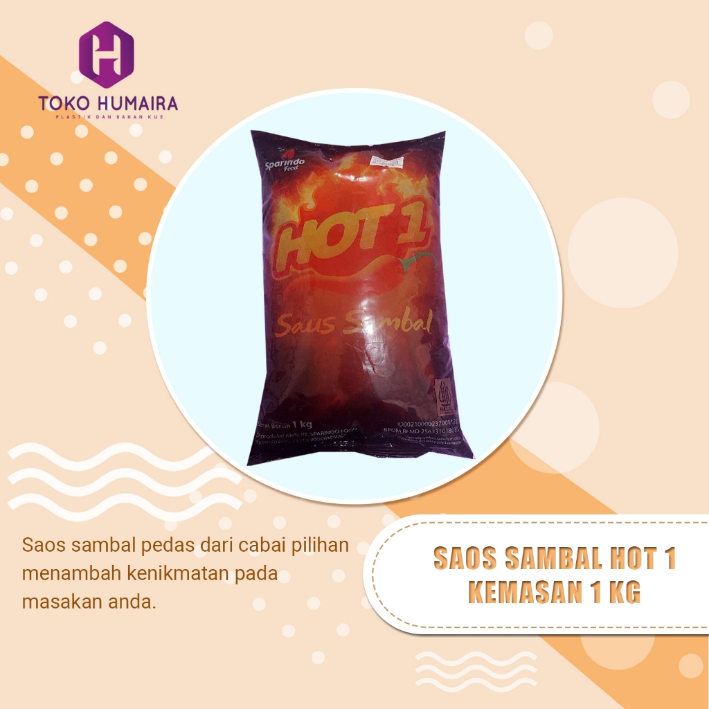 

Saos sambal Hot 1 | Kemasan 1 Kg