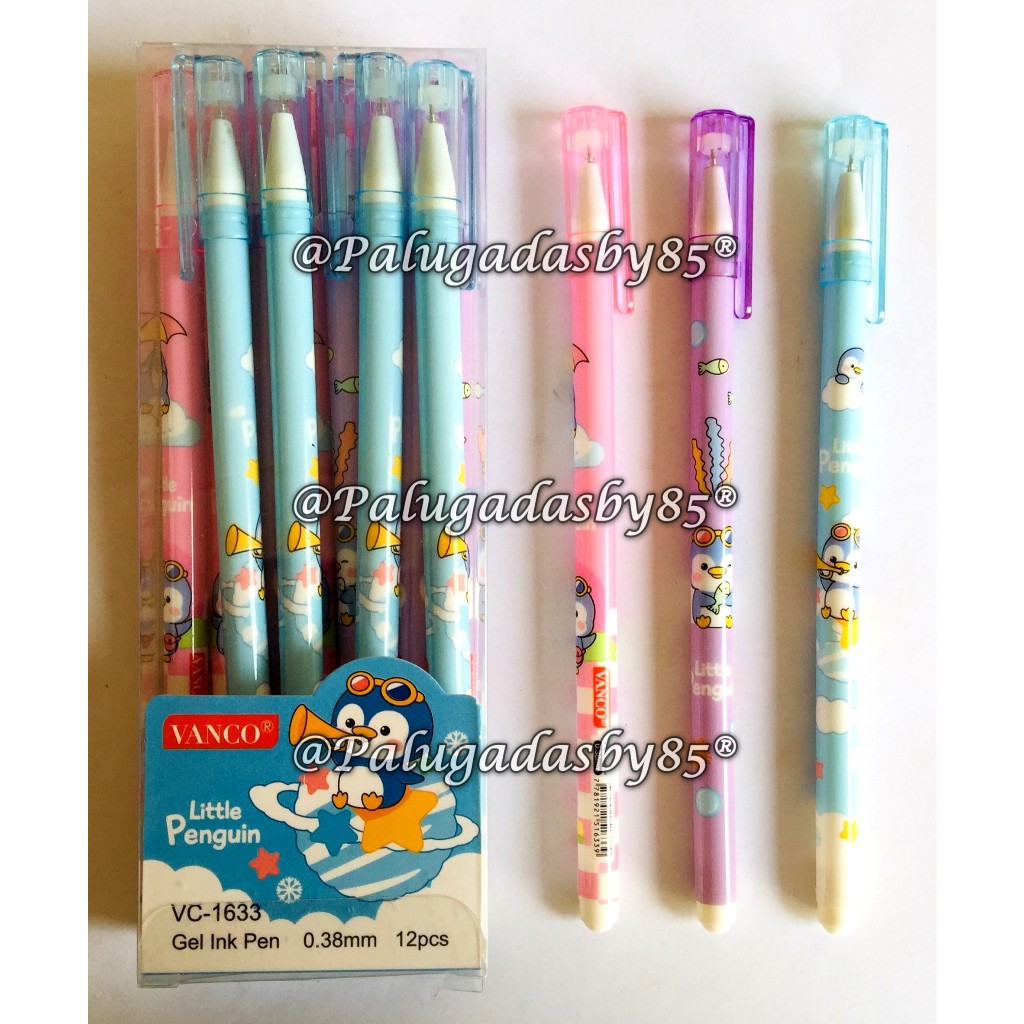 

(1 Biji) GROSIR Gelpen VANCO VC-1633 Little Pinguin 0.38 mm Gel Pen Hitam / Gel Pen Vanco VC-1633 / Bolpen Vanco VC1633 VC 1633 (1 Biji)