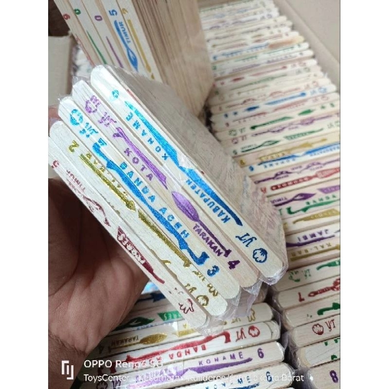 Stik escream sablon isi 100 pcs stik mainan