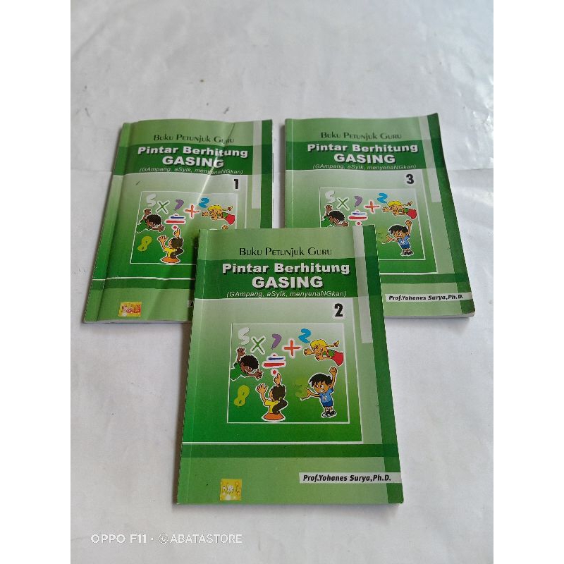 BUKU PETUNJUK GURU PINTAR BERHITUNG GASING 1 2 DAN 3 PROF YOHANES SURYA PH D