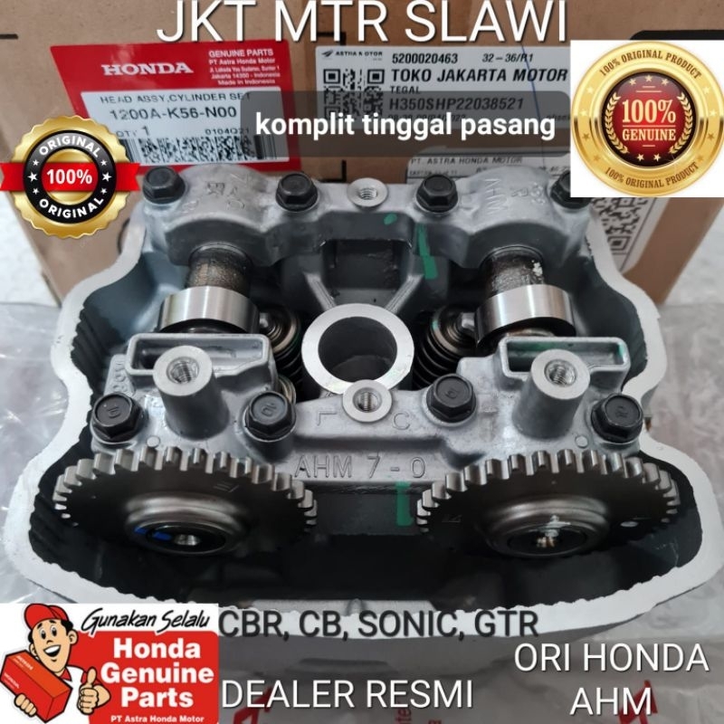 1200A-K56-N00 Head assy cylinder set komplit, block head, cylinder head, head assy, blok head, rumah