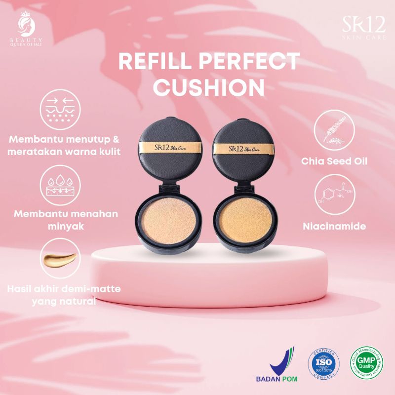 Refill Cushion Bedak Coushion Waterproof Bedak Basah Glowing