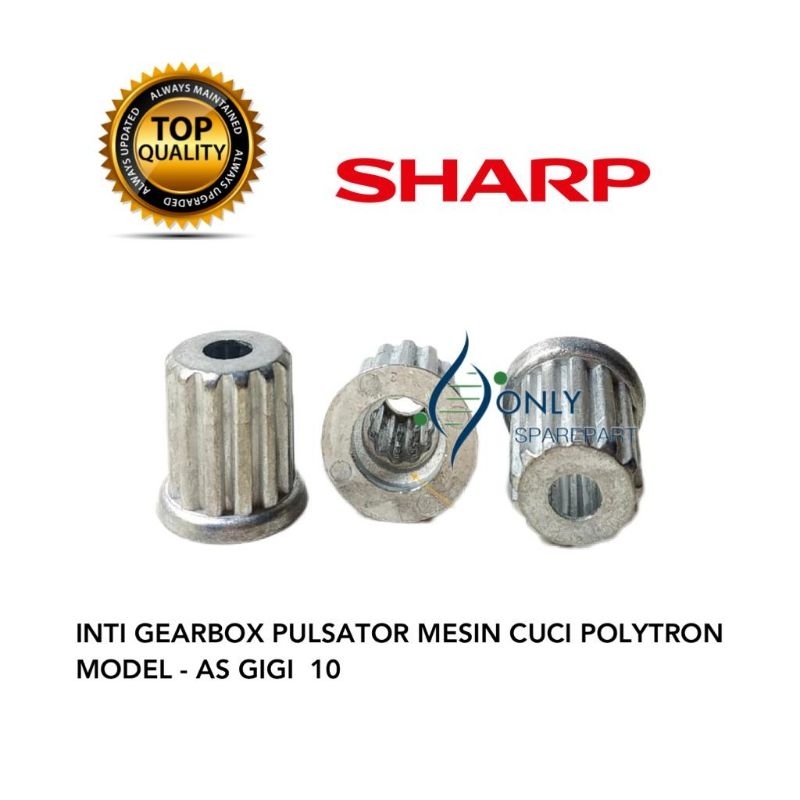 Inti Pulsator Gear Pulsator Mesin Cuci SHARP Gigi 10
