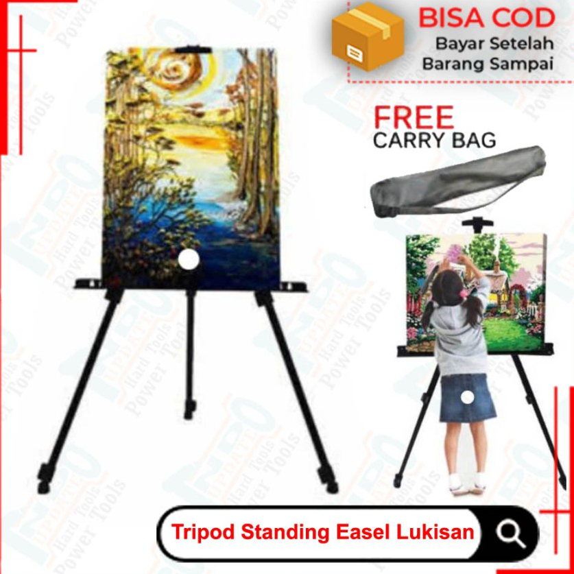 

➴❄❈ Stand holder papan lukis engsel besi lipat penyangga kanvas Cocok untuk seniman amatir dan profesional