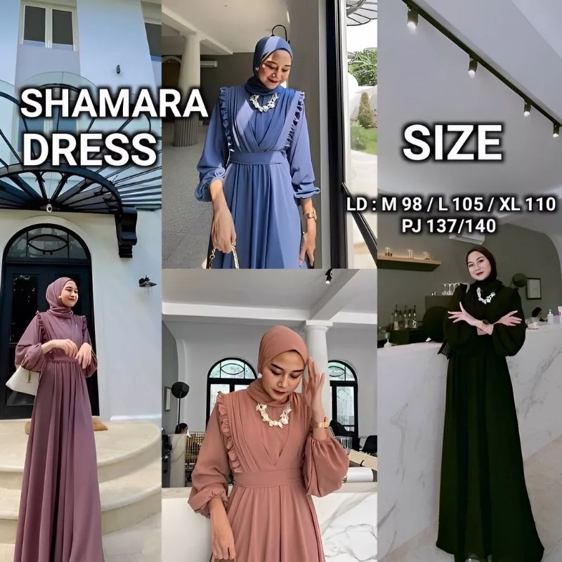 BAJU GAMIS WANITA TERBARU SAHNUM DRESS BAHAN ceruty baby doll full furing dalam
