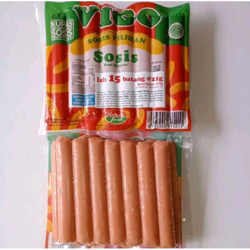 

Vigo Sosis Sapi dan Ayam isi 15 / 315gr