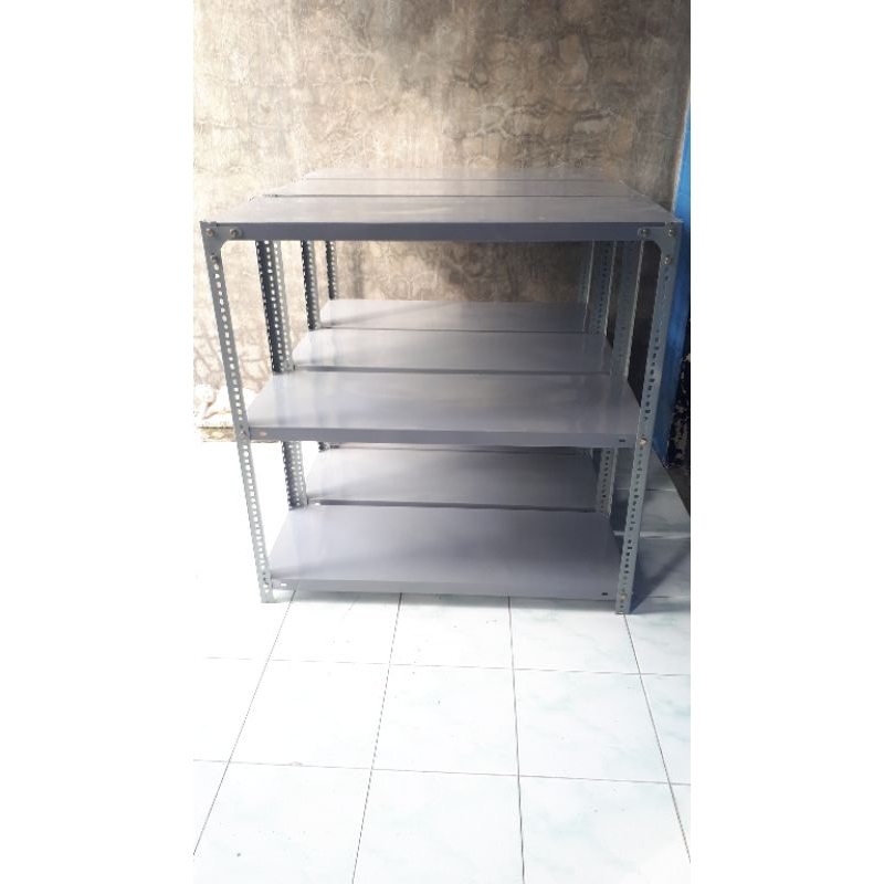 RAK BESI, RAK GUDANG, RAK BESI SIKU LUBANG SERBAGUNA TERMURAH