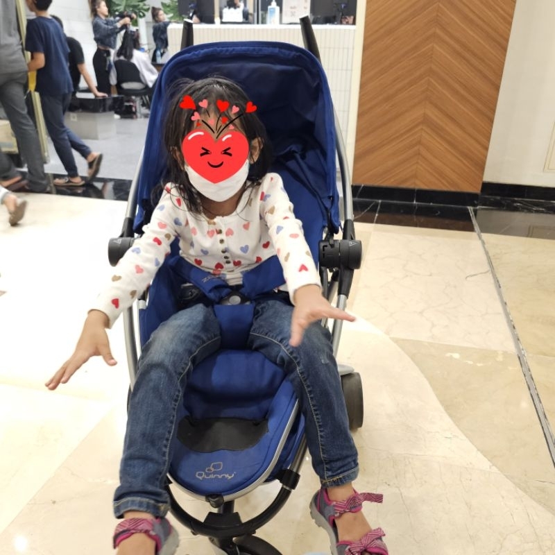 Stroller quinny zapp xtra 2.0  biru elektrik preloved