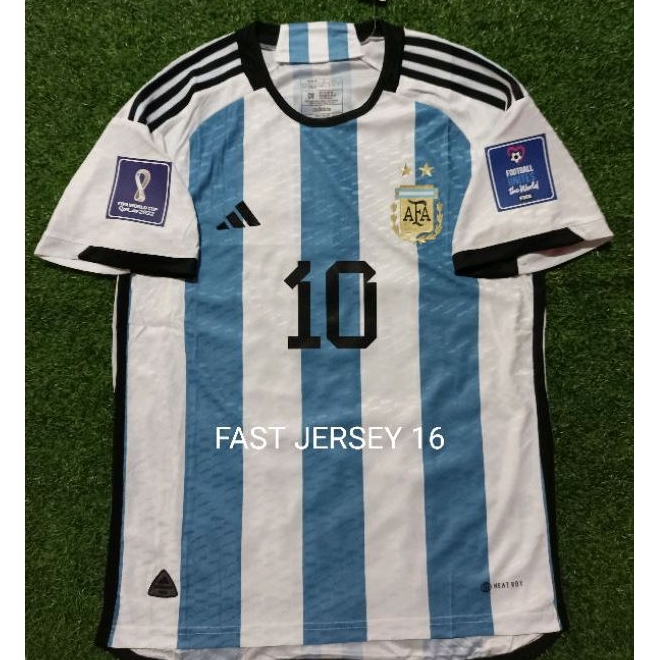 Jersey ARGENTINA PI PLAYER ISSUE Home World Cup Qatar 2022 + NAMESET + PATCH