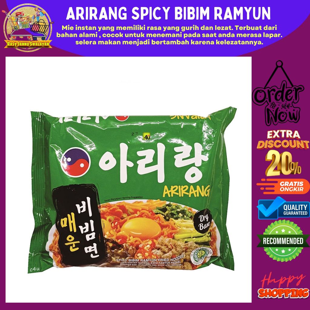 

Arirang HALAL Spicy Bibim Ramyun Fried Noodle 135gr