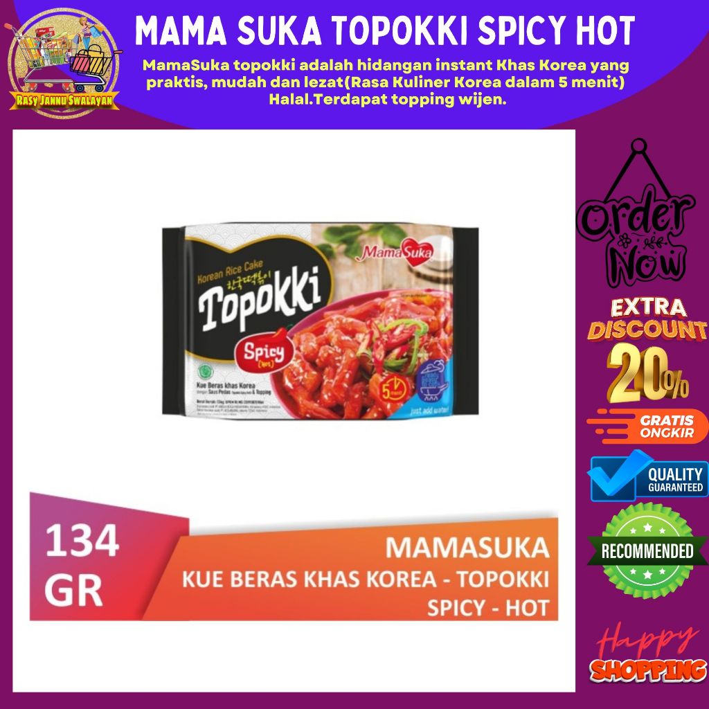 

Topokki Mamasuka Spicy 134gr