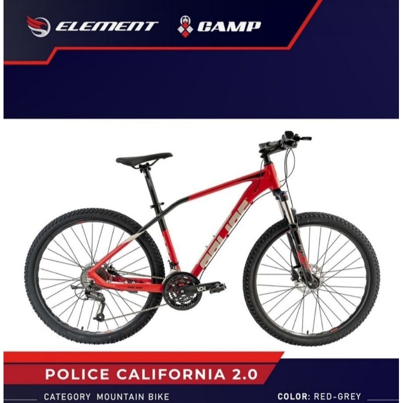Sepeda Gunung MTB 27,5 inch Police California 2.0 Alloy Shimano