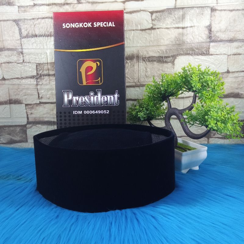 PRESIDENT - Songkok Peci Hitam Kopiah Nasional PRESIDENT SPECIAL Original
