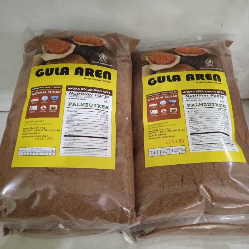 

1 kg gula aren gula serbuk alami 100% asli