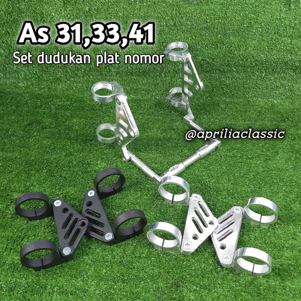 KUPINGAN LAMPU PESEK BRACKET LAMPU PESEK CINCIN CNC AS 31 33 41 mm PNP CB GL MP TIGER NINJA SCORPIO 