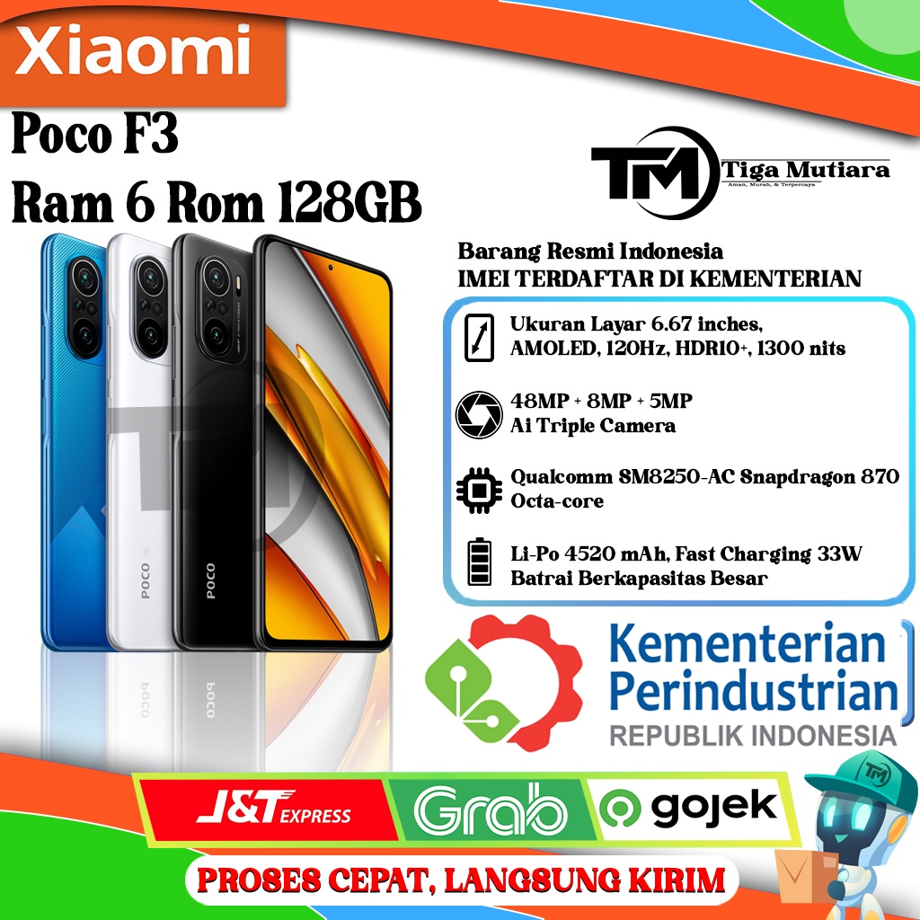 Xiaomi Poco F3 Ram 6/128GB | Ram 8/256GB