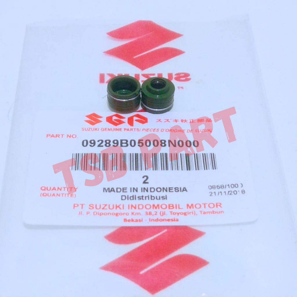 Seal Sil Klep 1 Per Set Smash Shogun Spin Skywave Skydrive Hayate Letz Address Nex Axelo asli ori or