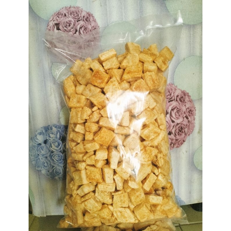 

Kerupuk tahu kotak rambak pedas 500g