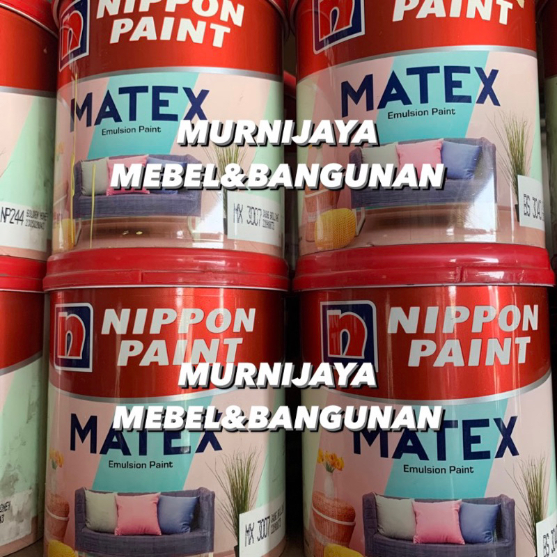 MATEX NIPPON PAINT CAT TEMBOK 1KG INTERIOR TIDAK LUNTUR WARNA SOFT