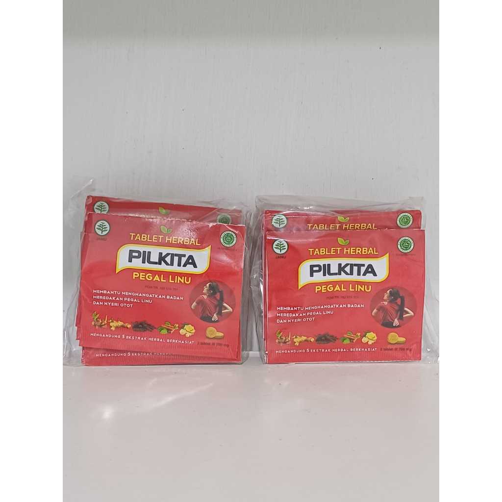 PilKita tablet herbal untuk pegal linu isi 1 keping x 2 tab