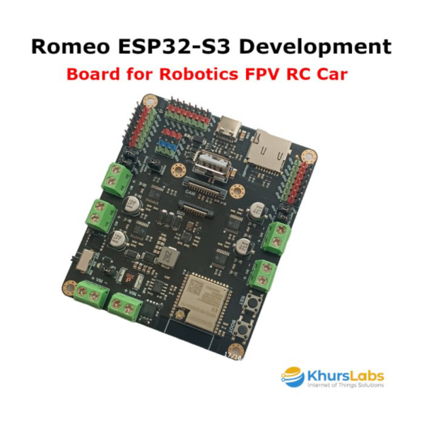 

DFROBOT - Romeo ESP32-S3 Development Board for Robotics FPV RC Car Limited