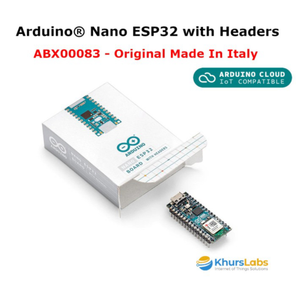 Arduino Nano ESP32 with Headers ABX00083 - Original Made In Italy Limited
