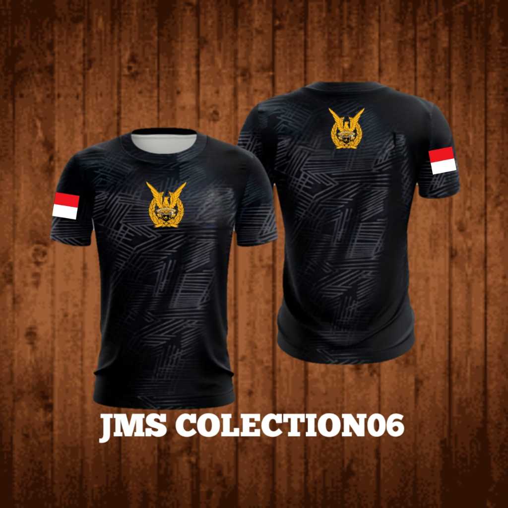 kaos tni au/ baju kaos tni au logo depan belakang / baju kaos dryfit jersey tni au/ kaos jersey olah