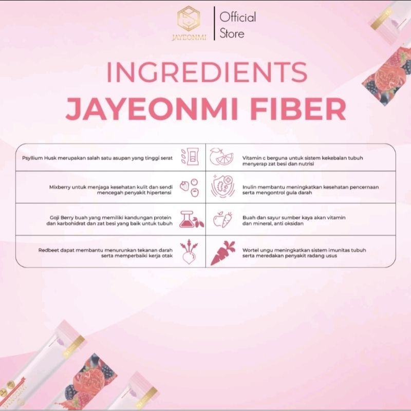 

JAYEONMI FIBER DRINK /MINUMAN FIBER KESEHATAN / MINUMAN TINGGI SERAT