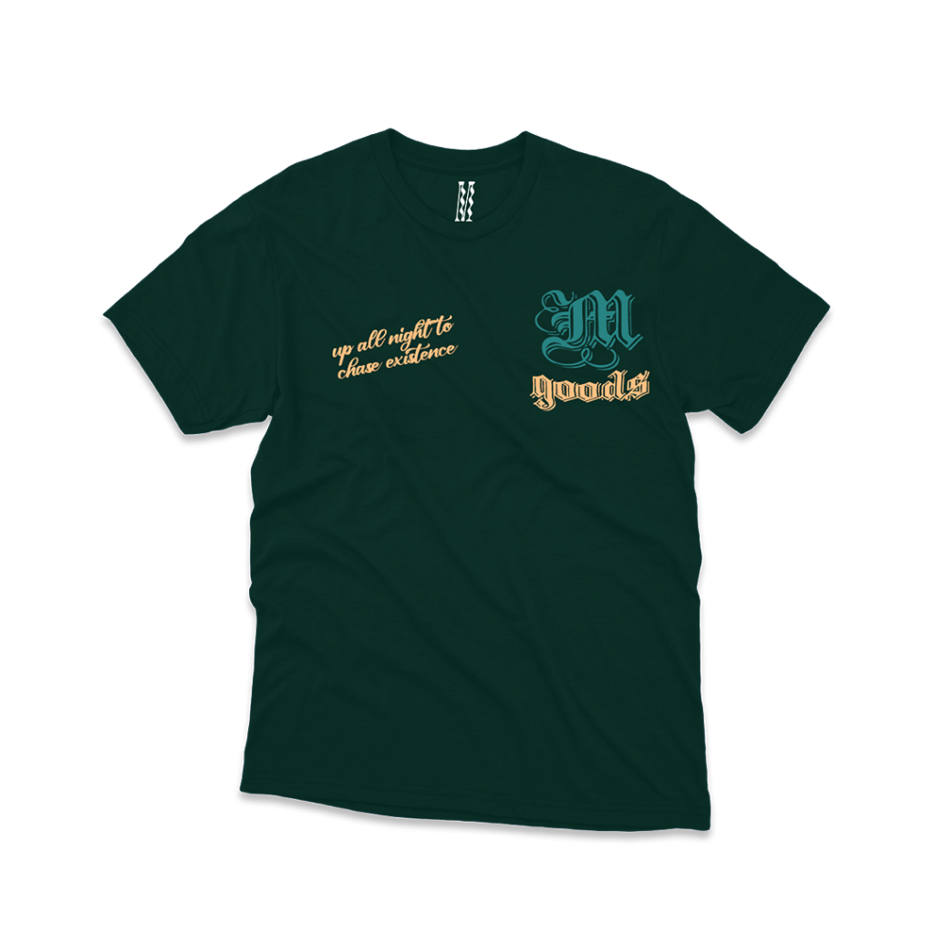 T-Shirt Up All Night Forest Green